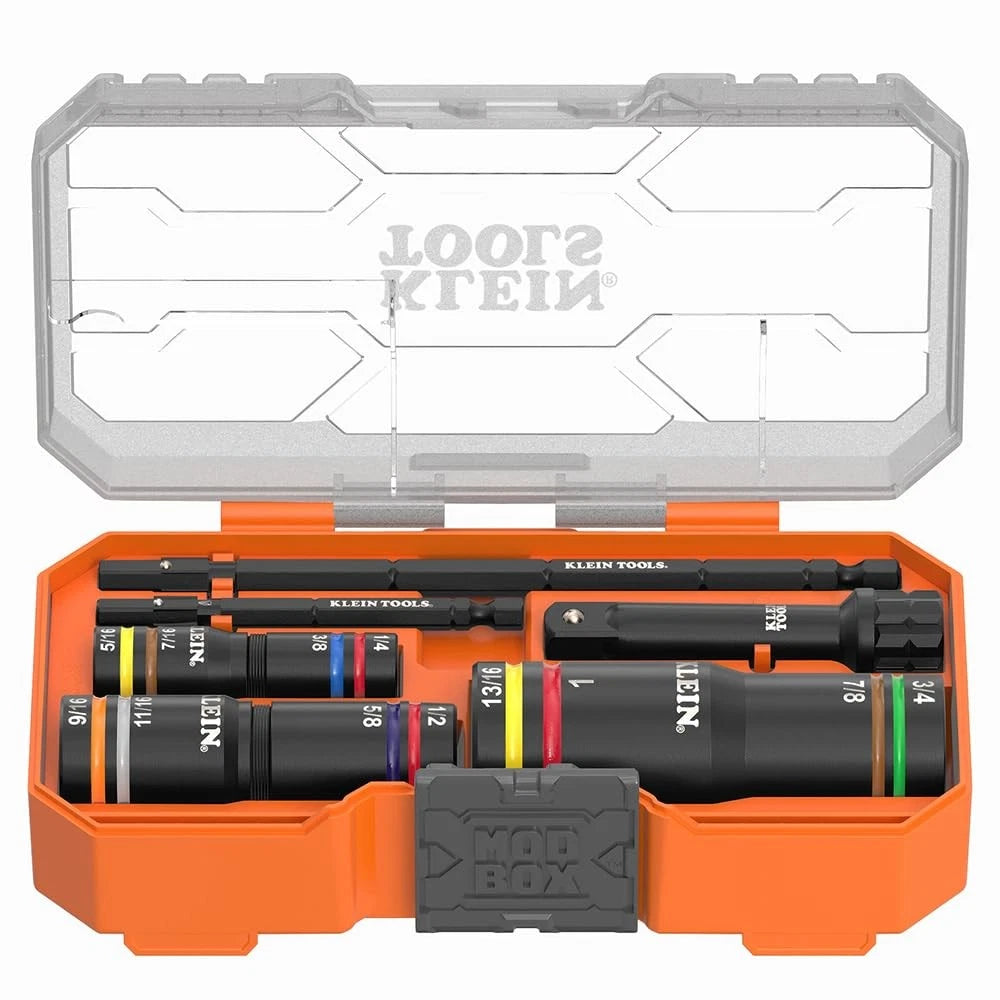 Klein Tools KNECT Quad Socket Set for Automotive (12 Sizes in 3 Sockets)