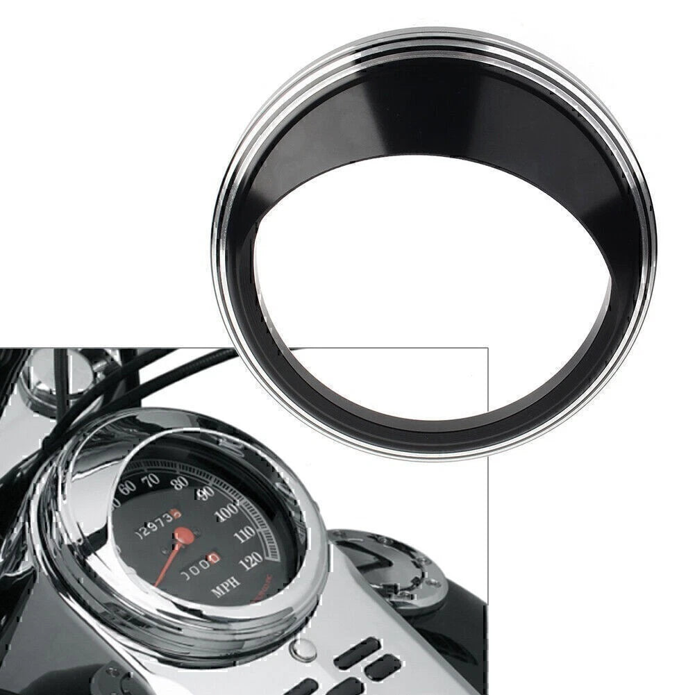 5" Speedometer Gauge Bezel Covers Trim Ring Visor for Harley Road Glide