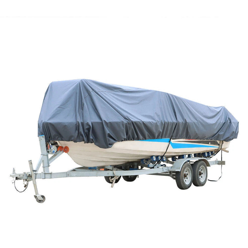 23-24ft V-Hull Boat Cover 600D Heavy Duty Waterproof GPS1382368