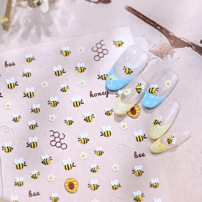 1 Sheet Flower Nail Art Stickers for Spring Nail Design