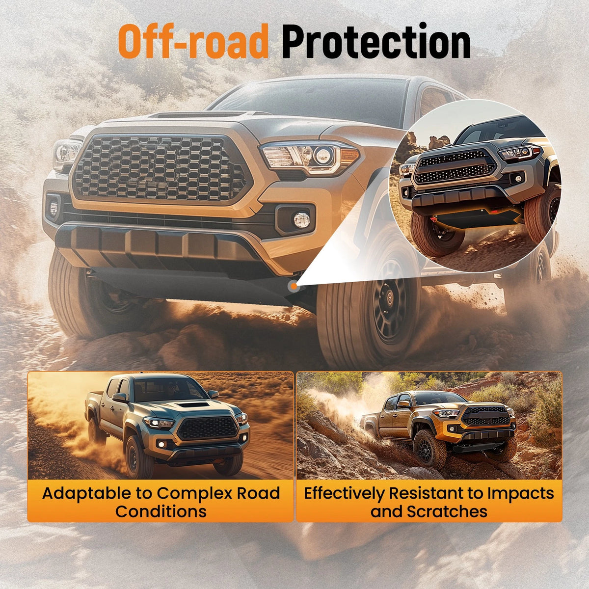 Heavy Duty Front Skid Plate Shield for Toyota Tacoma (2024–2026) NUV28T