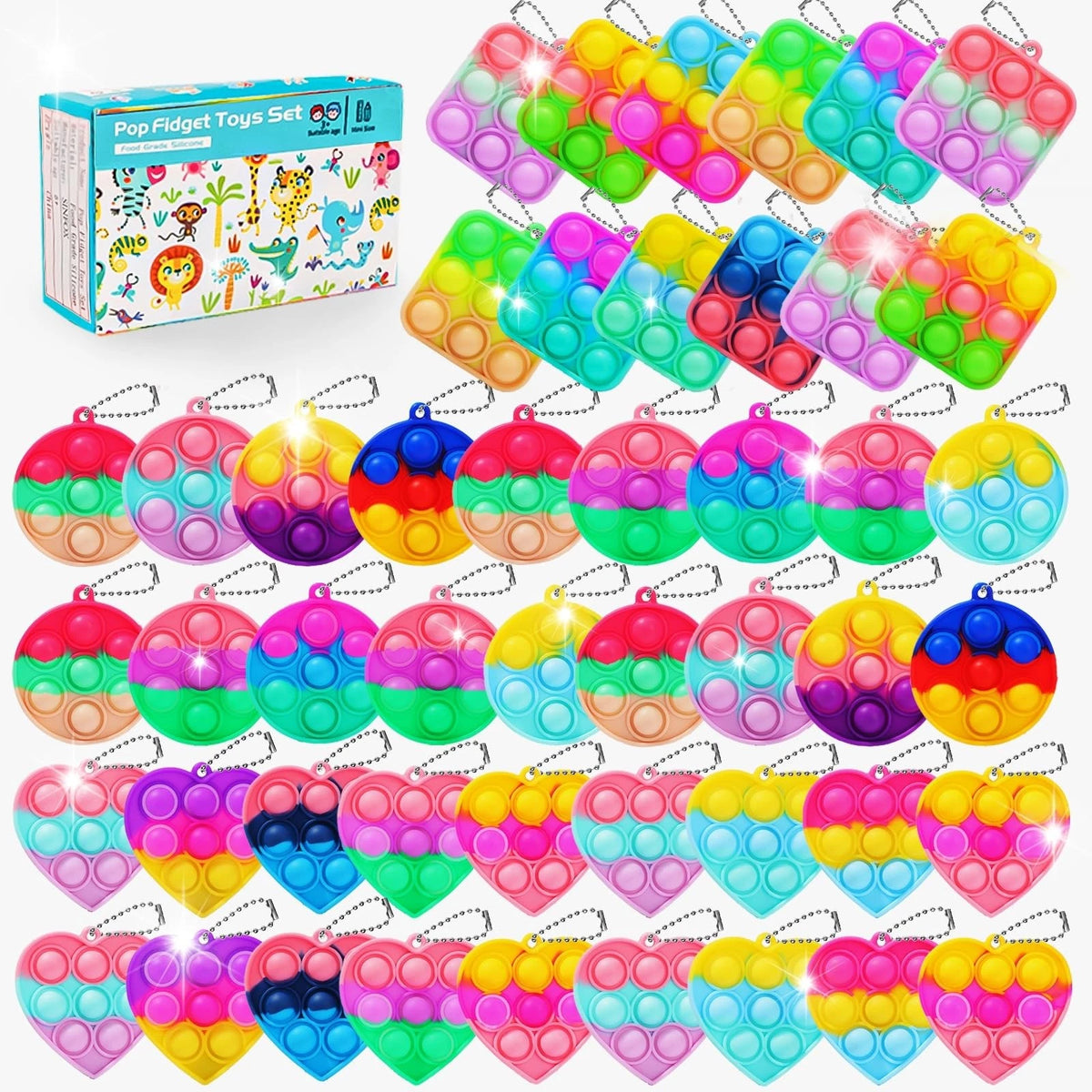 57PCS Fidget Toys Set for Kids Birthday Party Favors