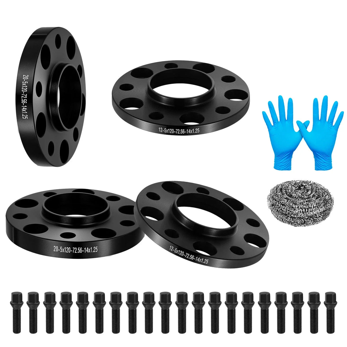 Hubcentric Wheel Spacer Set 12mm + 20mm for BMW 435i Gran Coupe 2015-2016