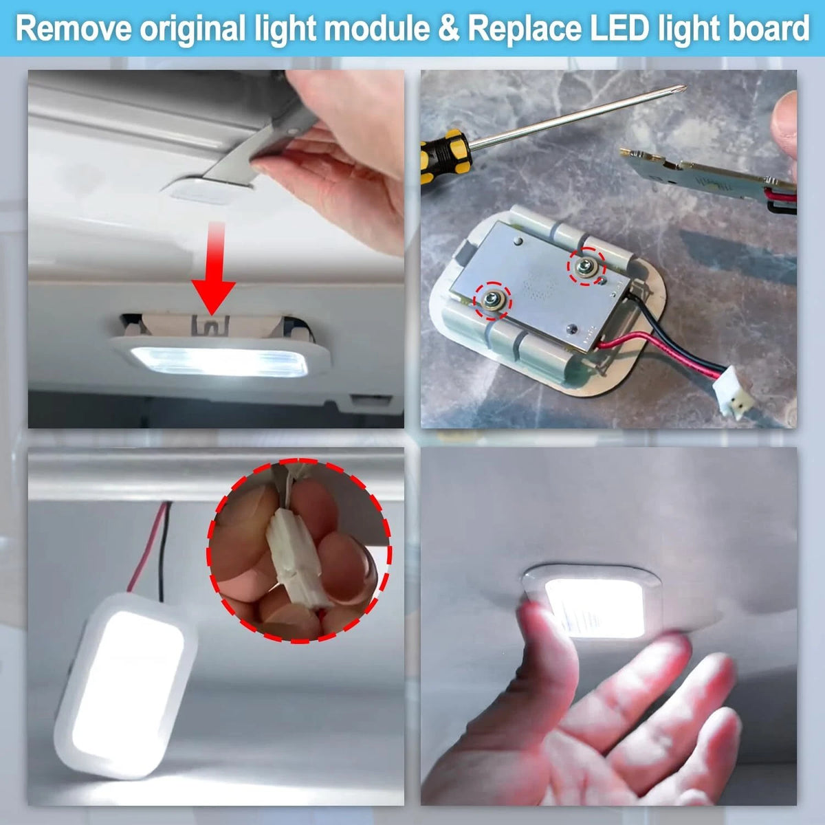 Refrigerator LED Freezer Light Board for Whirlpool/Maytag (W10843353)
