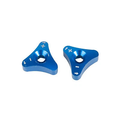 2X Tusk Billet WP Fork Adjuster Knobs Blue for Beta 300 RR (2013–2018) Tusk-23687