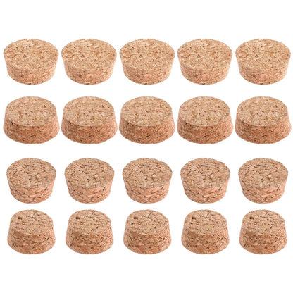 10 Pcs Tapered Cork Plugs, 1.5 to 1.9 Inch Diameter