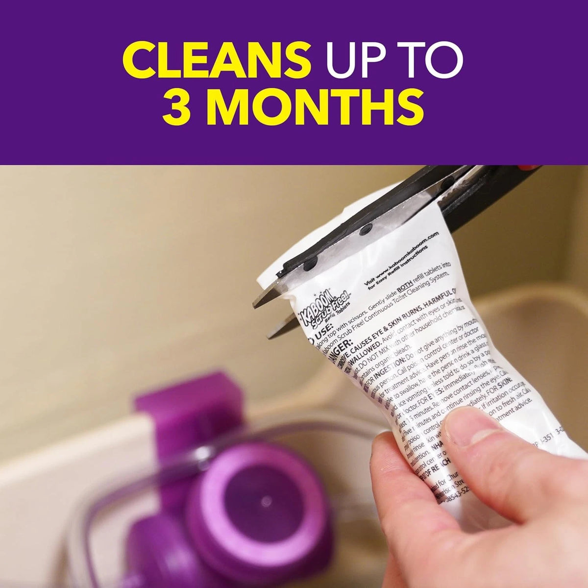 Toilet Bowl Cleaner System with 2 Refills