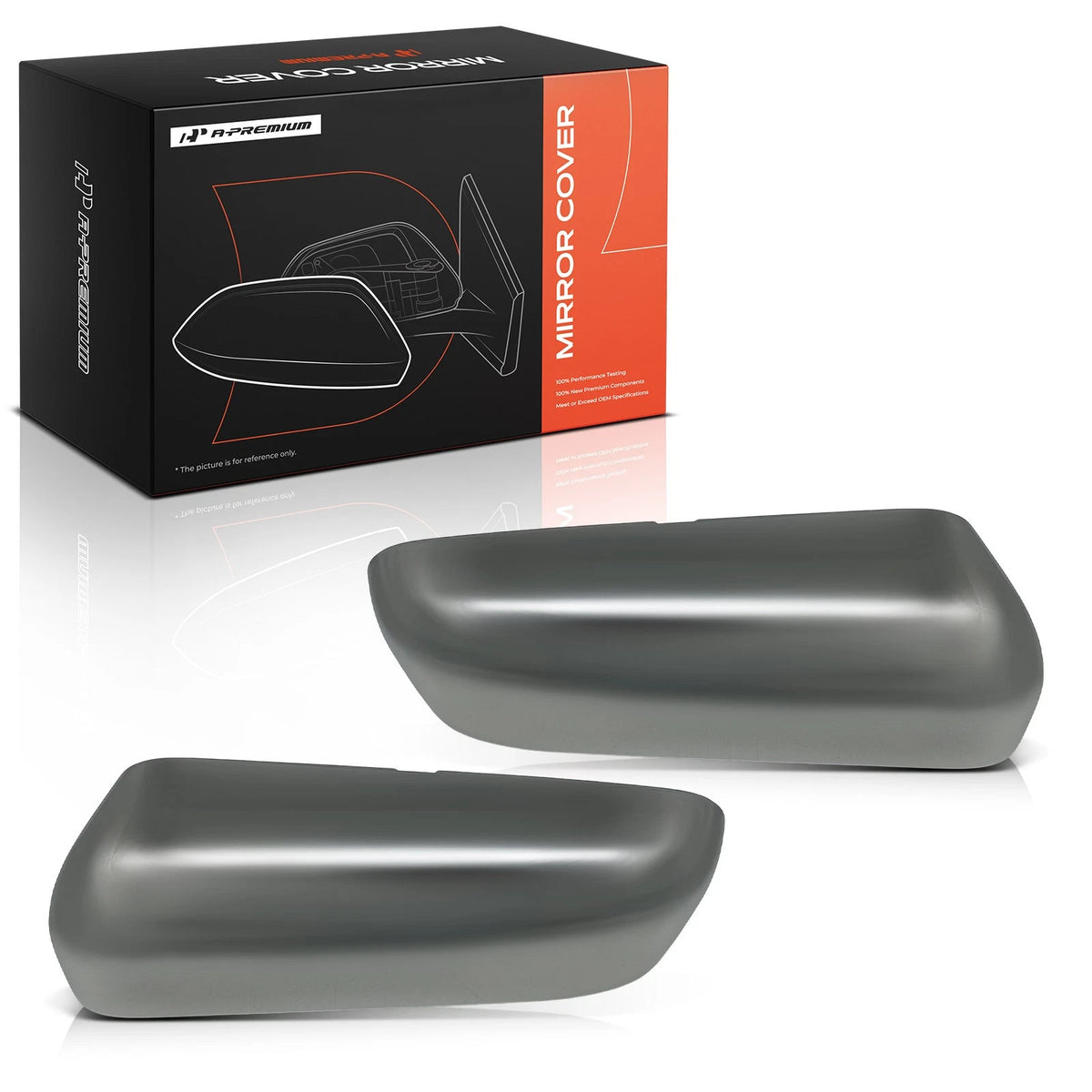 Set of 2 Chrome Side View Mirror Cover Caps for Ford F-150 (2009–2014) - 9L3Z17D742CA, 9L3Z17D743CA