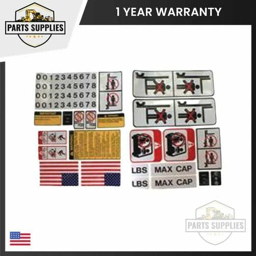 Set of 20 Safety Decals for Universal Forklift
