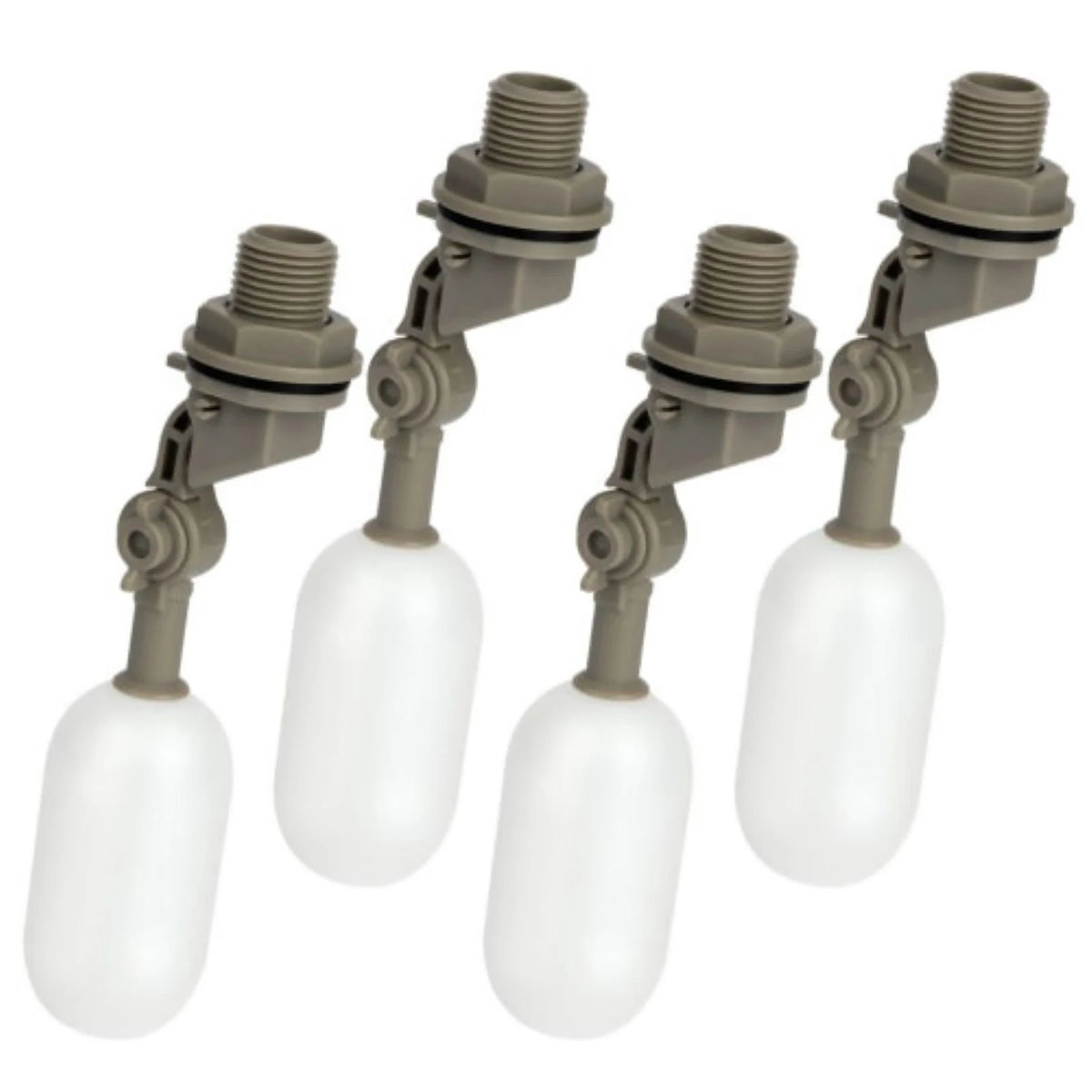 4X 1/2" Ball Float Valve Adjustable Arm Water Level Control Auto Fill Stop