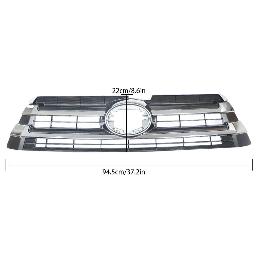 Front Upper Grille Replacement Set Chrome for Toyota Highlander (2017–2019)