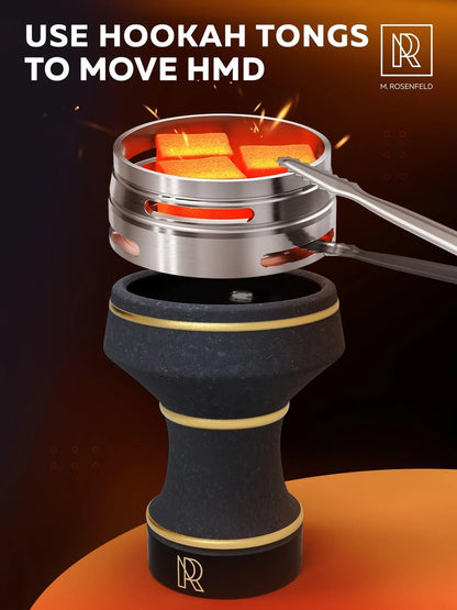 Hookah Bowl Set Premium Stone Black with HMD (Pack of 1)