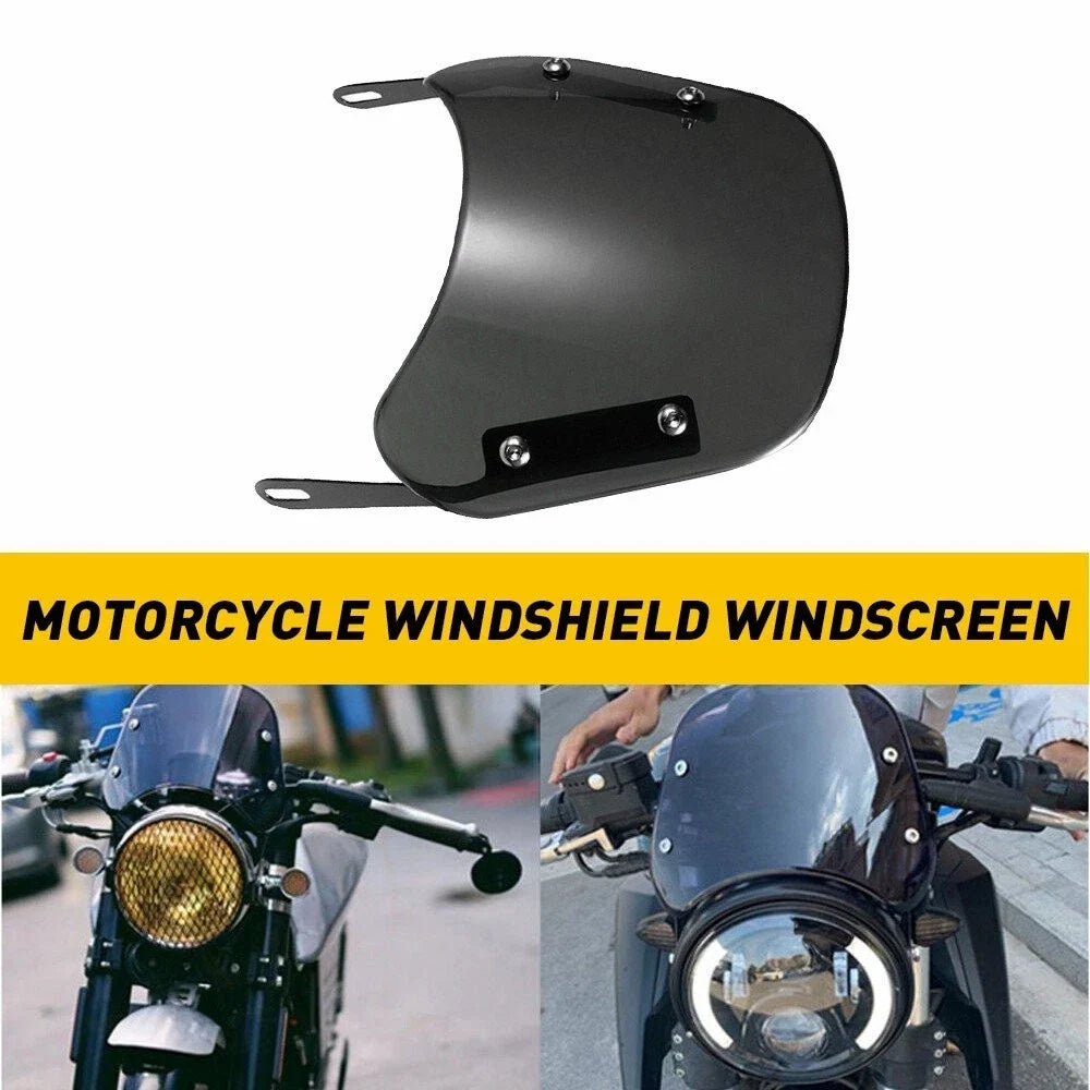 Windshield for Motorcycle (5-7" All Original Modified Headlight)