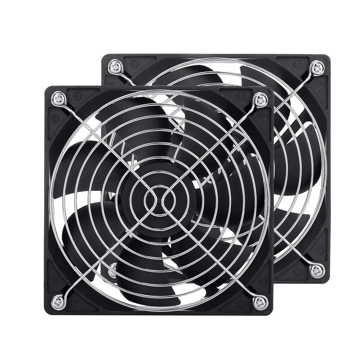 2-Pack 120mm DC 12V Fans for Computer (No Specific Part Numbers)