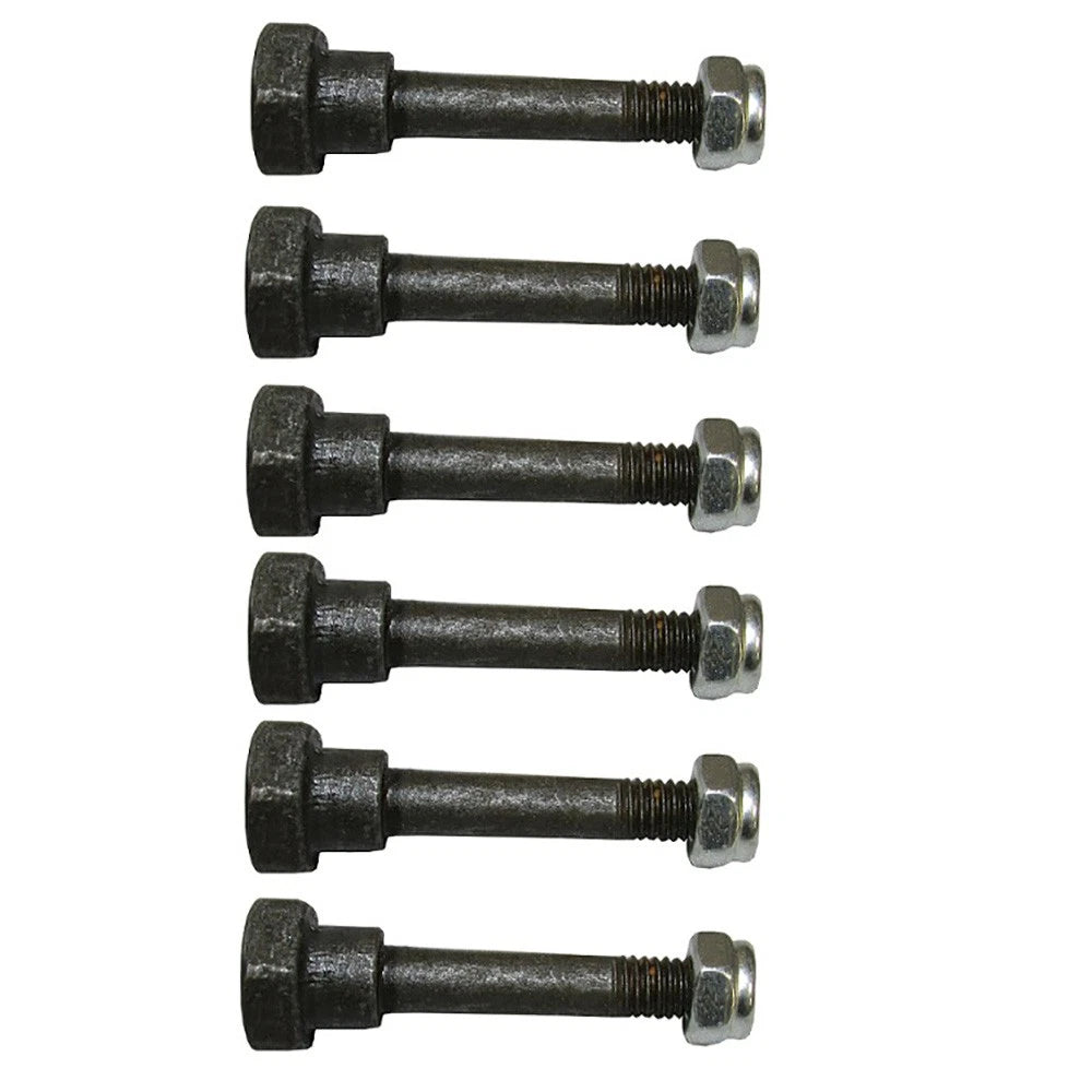 6X shear pin with nut for MTD (2" x 1/4")