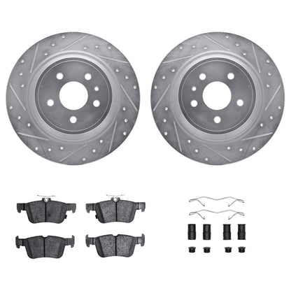 Rotor Set for Ford Escape (2017–2019) ALX-PAU-DF-7512-54220-CLA3, Drilled & Slotted