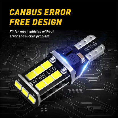 Reverse LED Backup Bulb for Multiple Models (921, 912, 2835, 916, 922, T15)