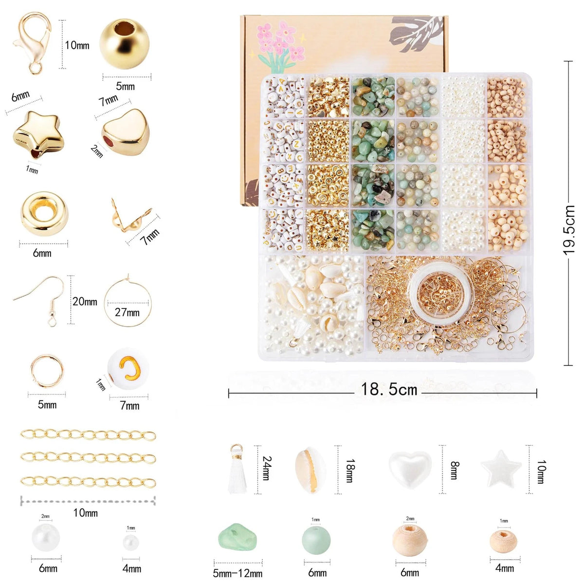 Jewelry Making Supplies Kit for Amazonian (5 mm - 12 mm)