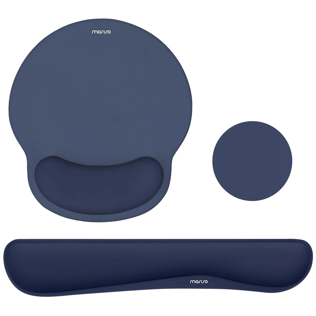 Wrist Rest Support for Mouse 9.65 x 8.66 inches (Navy Blue)