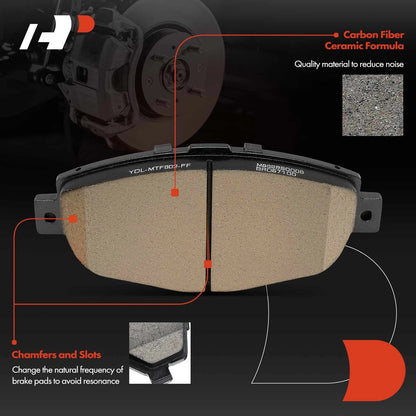 Set of 4 Front Ceramic Brake Pads for Lexus SC300 SC400 (1992–2000) P-571