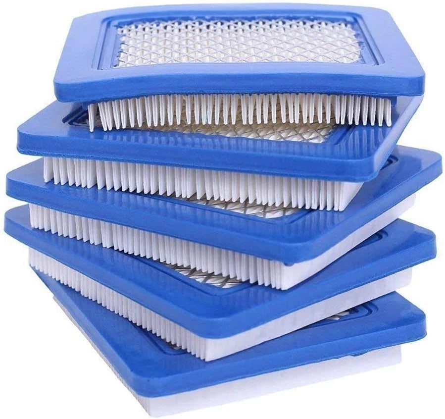 5-Pack Air Filters for Lawn Mower (Rectangle Shape)