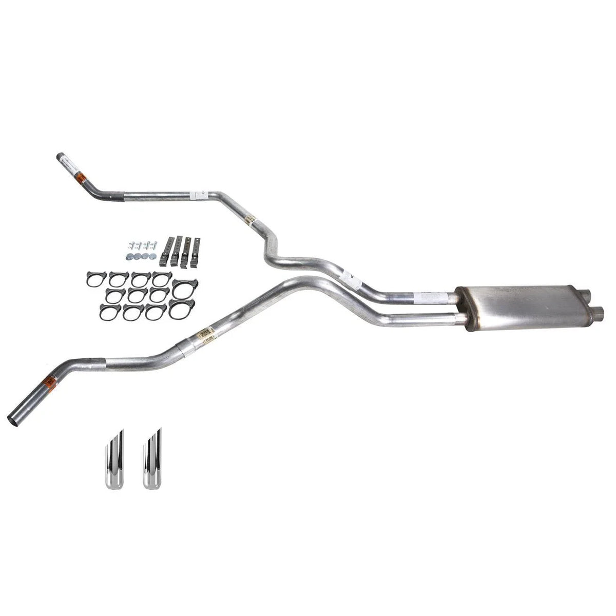 Dual Exhaust 2.5" MA Pipe for Tundra (2000–2007) Stainless Muffler SW Tip
