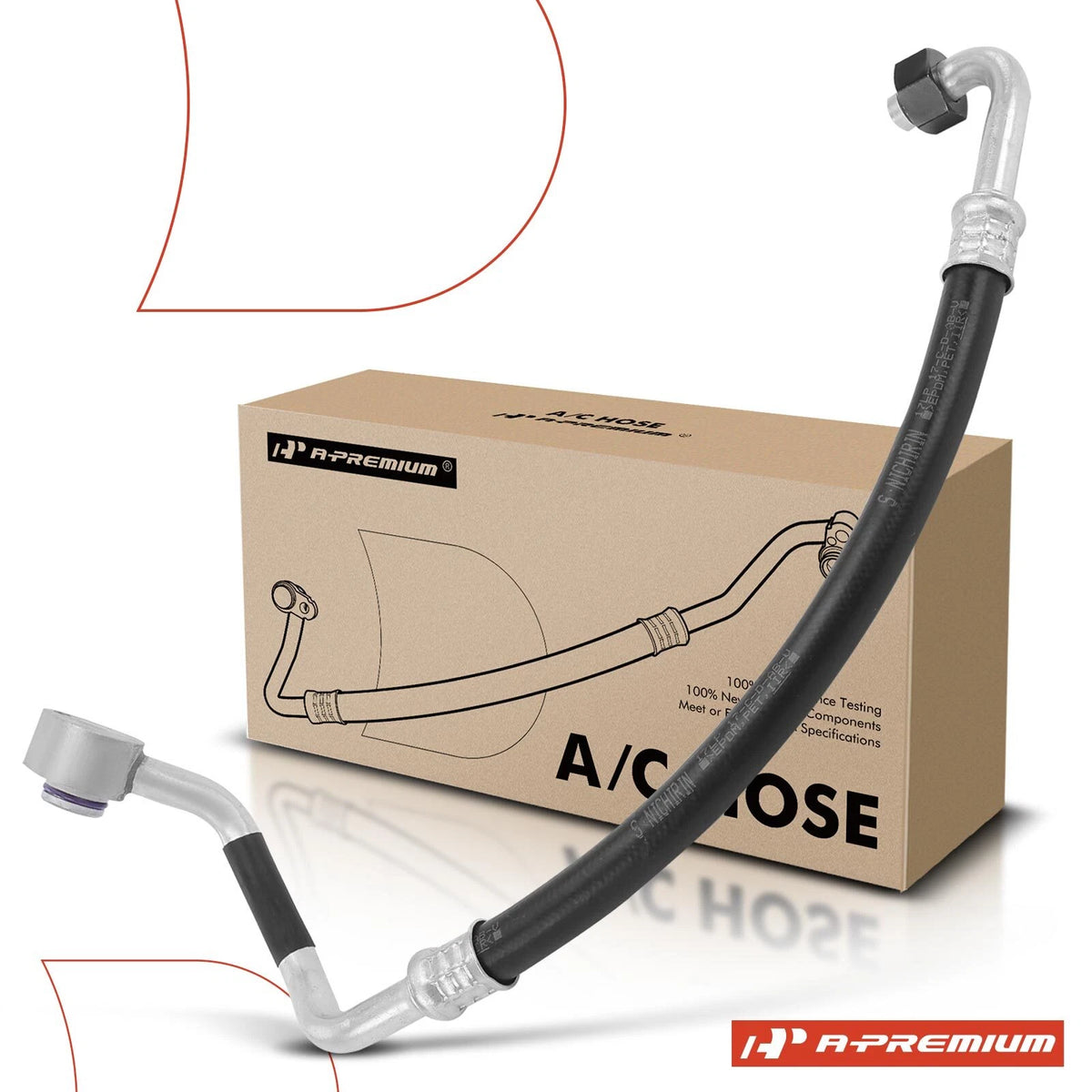 A/C Suction Line Hose Assembly for VW Passat, Audi A4 (1998–2001) 4B0260701D, 8D0260704R, 8D0260707R
