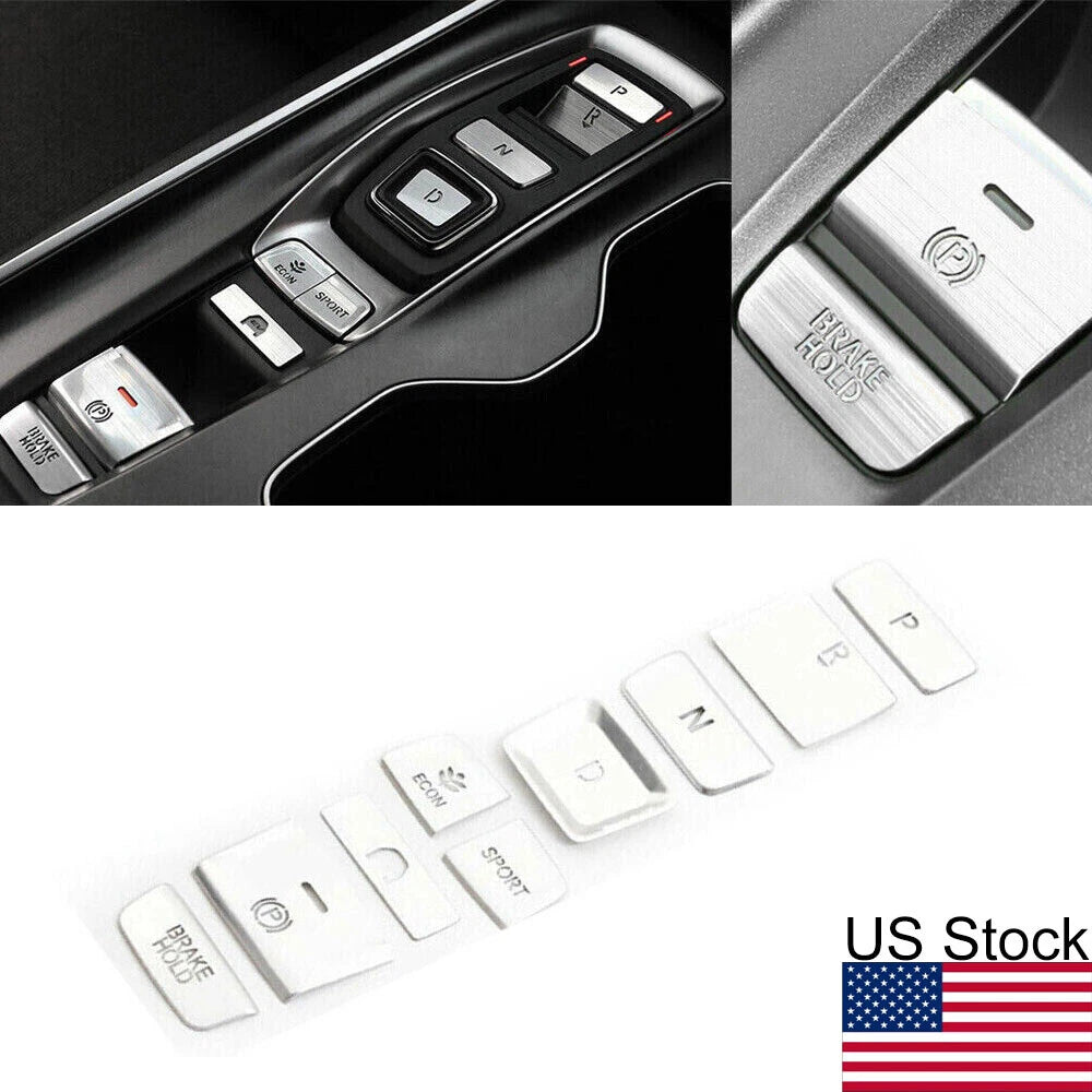 Set of 2 Interior Gear Shift Box Panel Button Covers for Honda Accord (2018–2022)