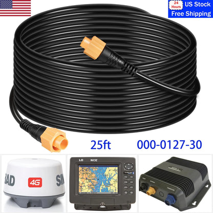25' Ethernet Cable for Lowrance Fishfinder / Chartplotter Network