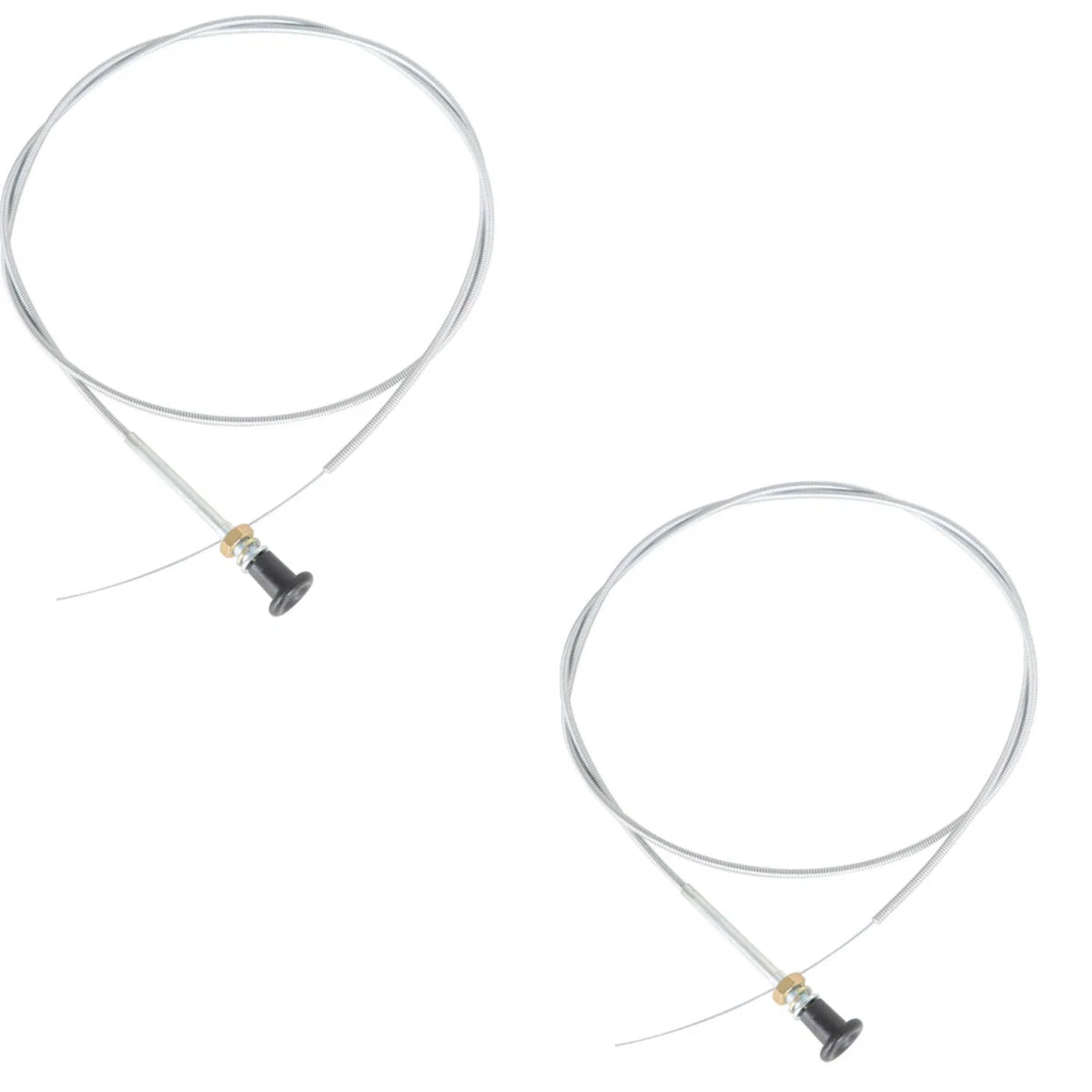 Choke Cable Push Pull Rotary 63" Inner 60" Conduit 2-Pack
