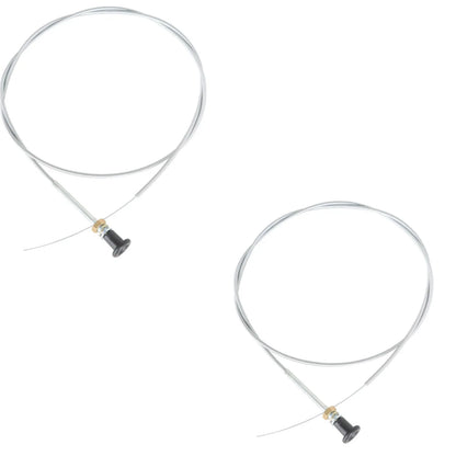 Choke Cable Push Pull Rotary 63" Inner 60" Conduit 2-Pack