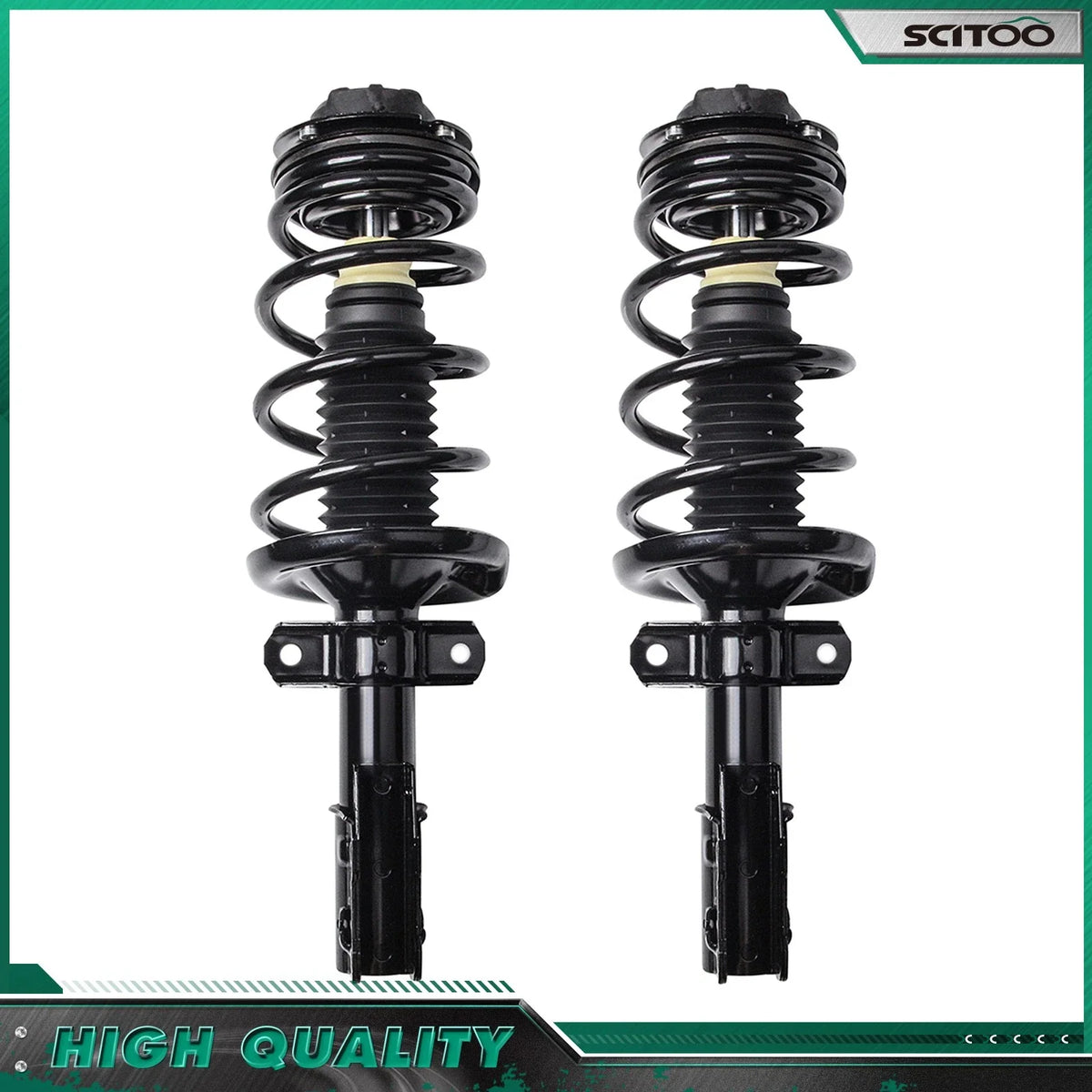 Quick Complete Struts with Coil Spring - Front Pair for Saturn Ion 03-07