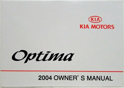 Owners Manuals for Kia Optima (2004) in Plastic Pouch