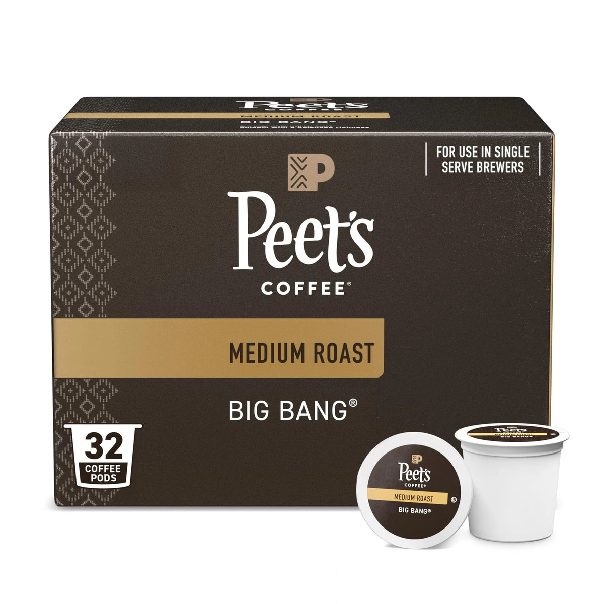 32 Count Medium Roast Coffee Pods for Peet's Coffee