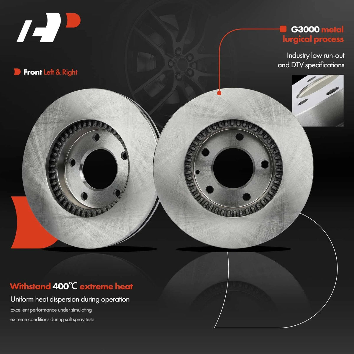 2X Front Disc Brake Rotors for Mazda Millenia MPV (1995–2000) R-31151