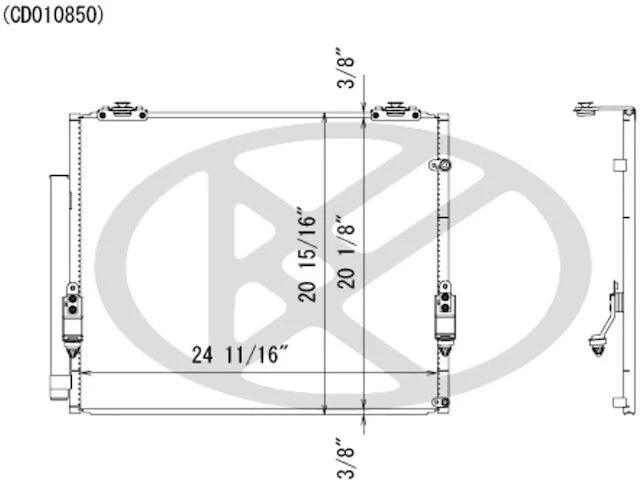A/C Condenser for Toyota Sequoia (2008–2019) 17156TXKG