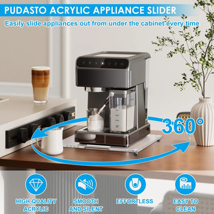 360° Rolling Sliding Tray for Kitchen Appliances (14 x 13)