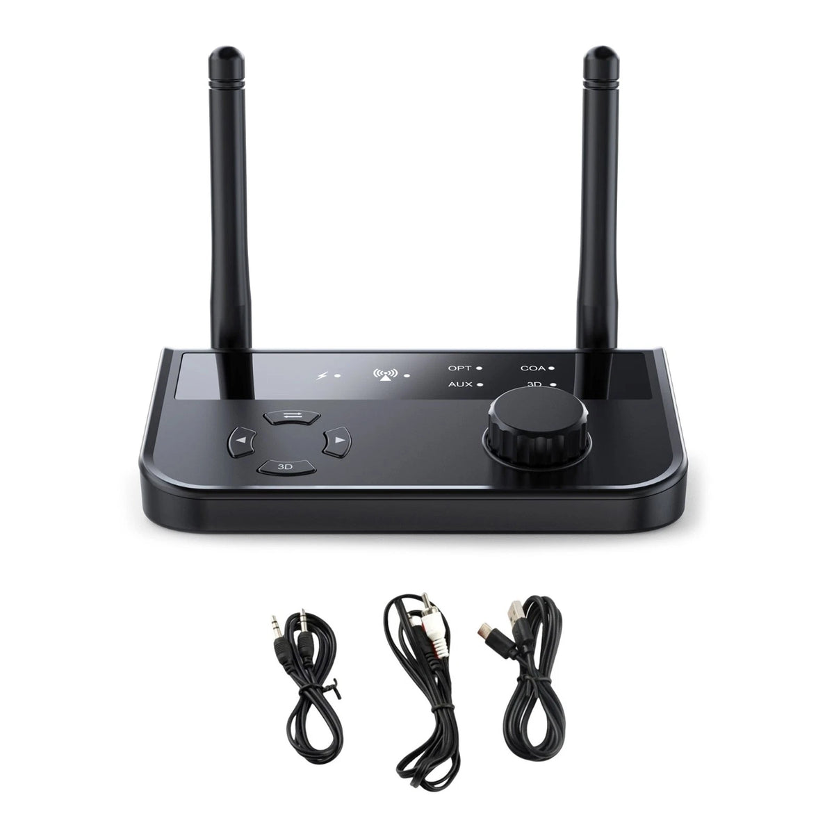 Bluetooth Receiver for Smart One to Two Sharing (Plug and Play)