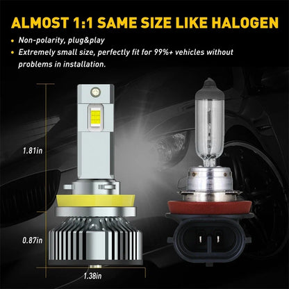 H11 LED Headlight Kit by AUXITO for Low Beam 6500K 40000LM