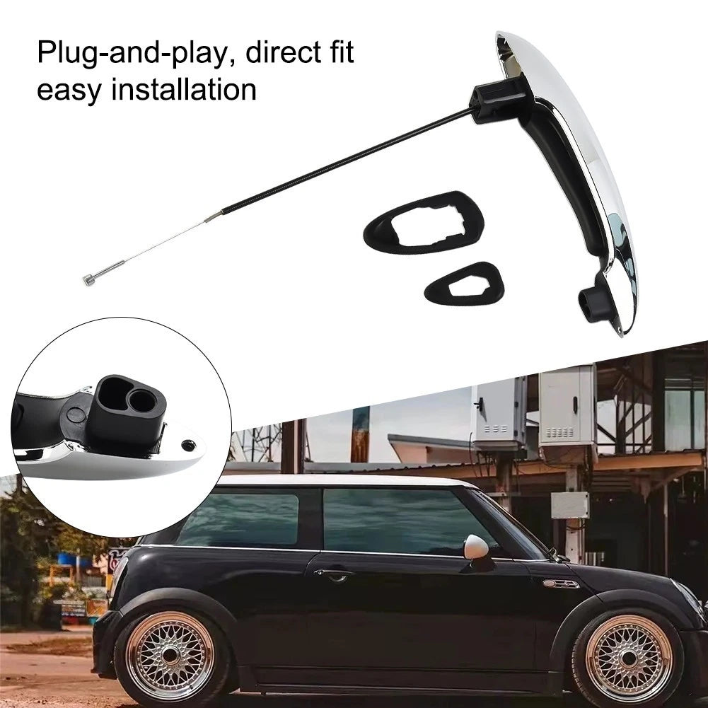 Handle Cover for Mini R50-R59 (1pc, ABS Plastic, Carbon Fiber Pattern)
