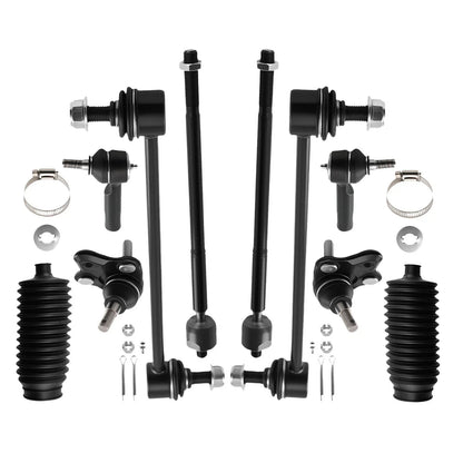 10x Front Lower Ball Joint & Tie Rod End Kit for Toyota Corolla (2009–2018) K90309
