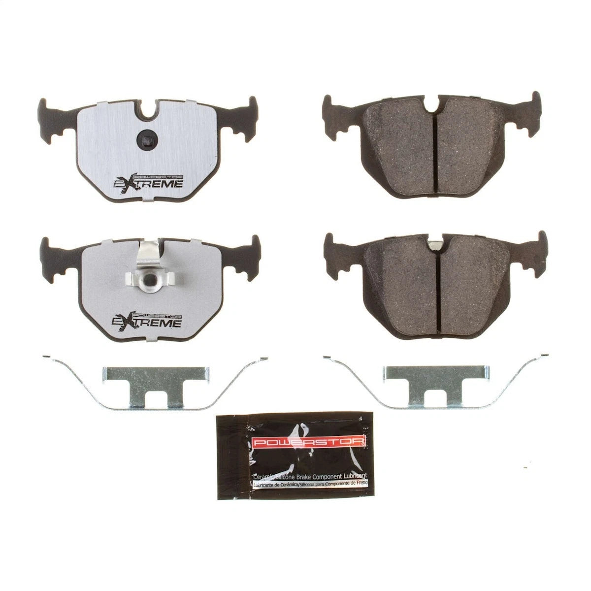 2X Powerstop Z26-683 Brake Pad Set Rear for BMW 3 Series (1998–2010)