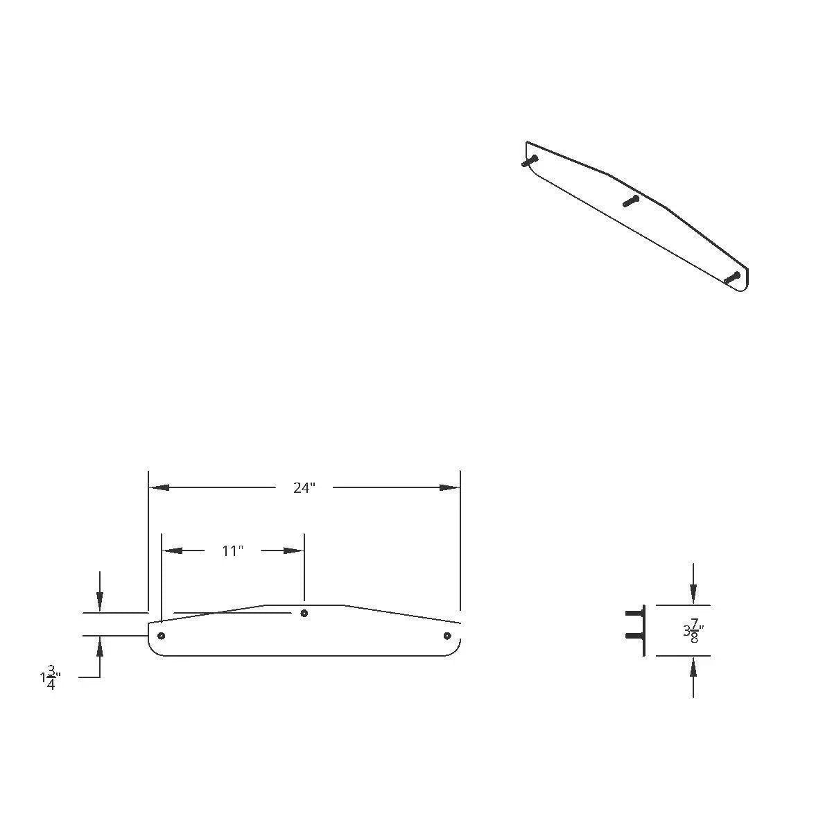 Set of 2 Rear Mudflap Plates for (UP#10411)