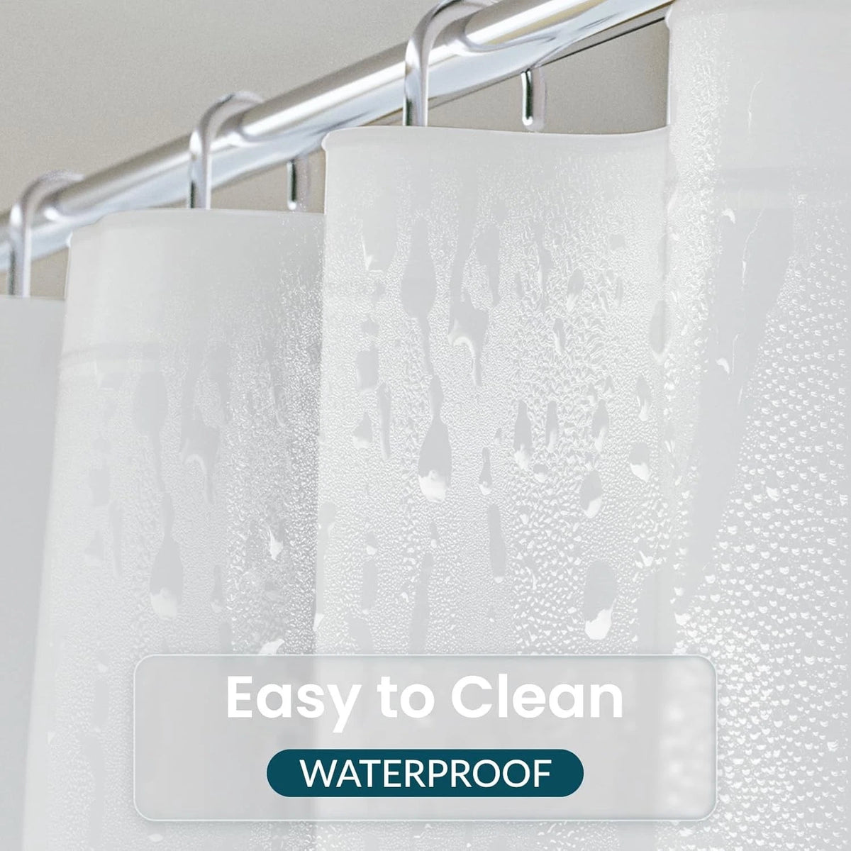 White Shower Curtain Liner for (72 x 84)