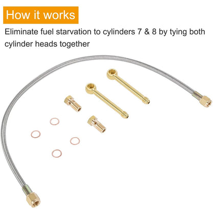 Fuel Line Crossover Kit for Ford Powerstroke 6.0L & Navistar VT365 (2003–2010)