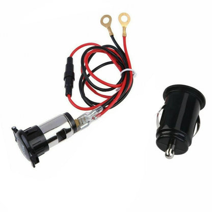 12V Power Lighter Socket Outlet Plug for Car Motorcycle ATV Boat