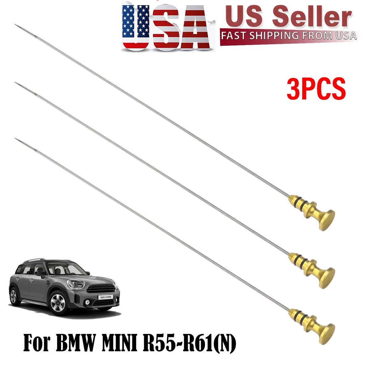 3PC Clear View Oil Dipstick for MINI Cooper (2007–2013) 11437585970