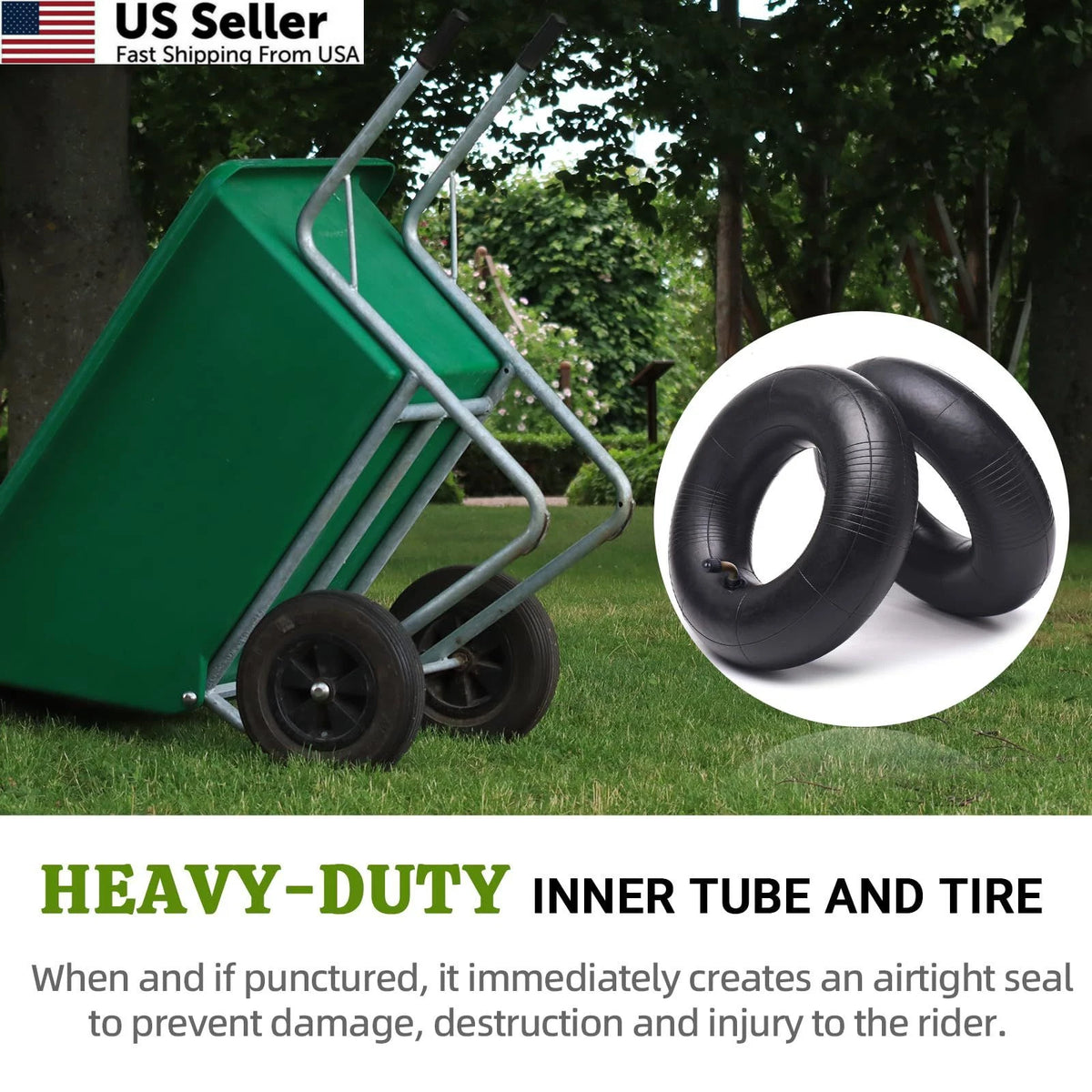 Set of 2 Heavy Duty 11x4.00-5/11x4.50-5 Tires TR-87 for
