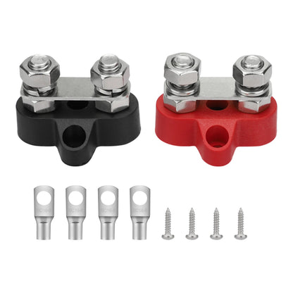 Battery Terminal Block Dual Studs Junction for RV Car Boat