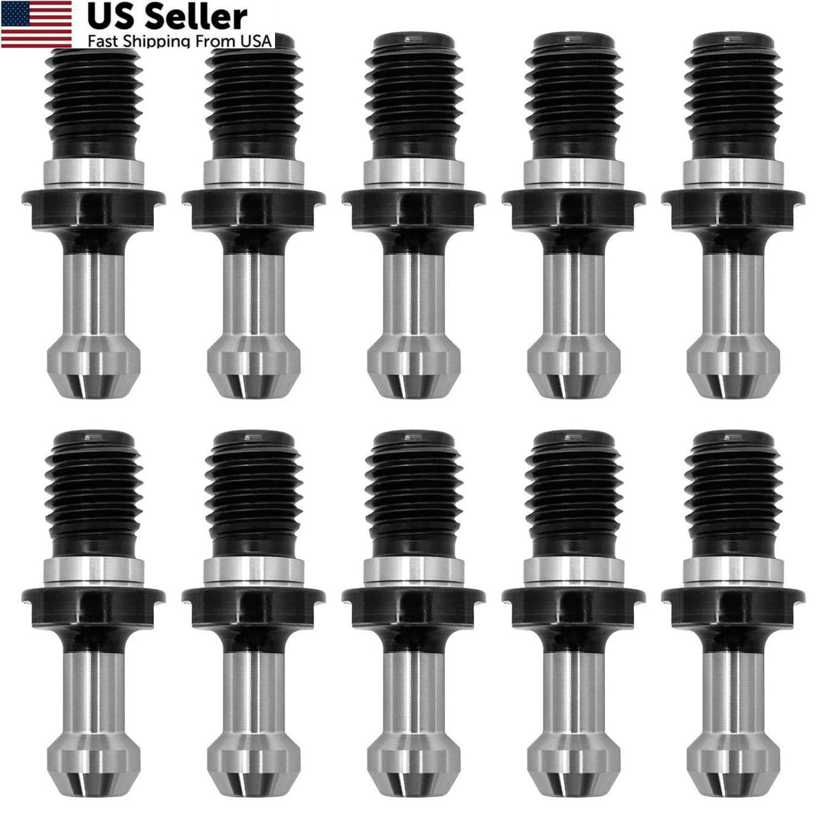 10Pcs CAT40 45° Pull Stud Retention Knob for HAAS CAT 40 CNC